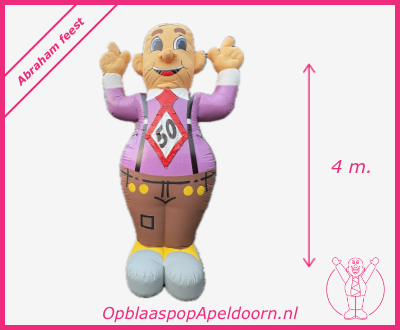Abraham feest opblaasfiguur huren Abraham feest opblaasfiguur huren