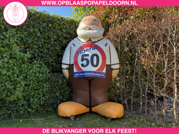 Abraham klein 50 jaar opblaasfiguur huren