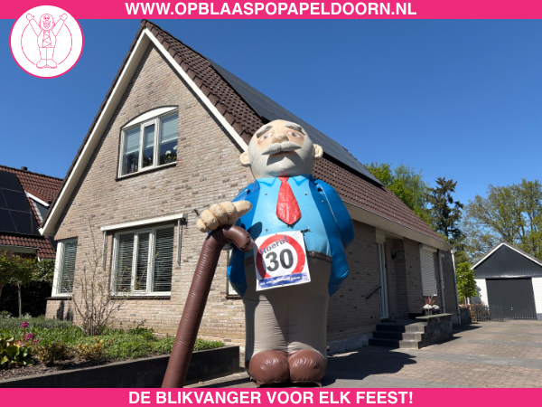 Opblaaspop man 30 jaar huren