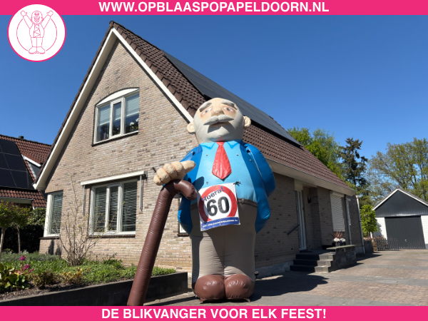 Opblaaspop man 60 jaar huren