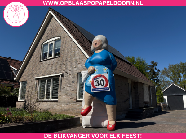 Opblaaspop vrouw 30 jaar huren