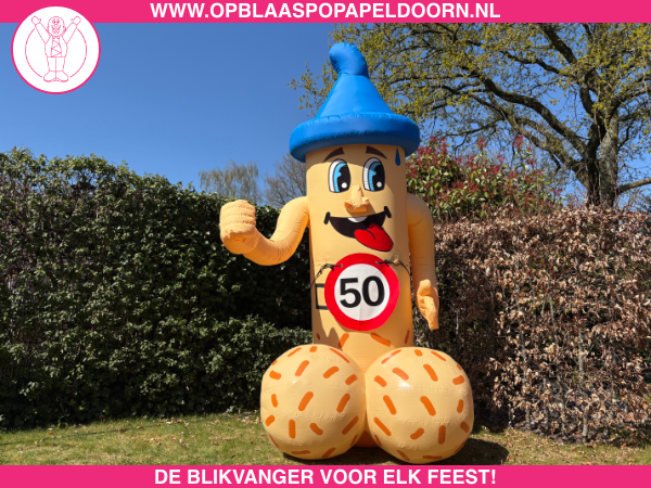 Piemel opblaasfiguur 50 jaar