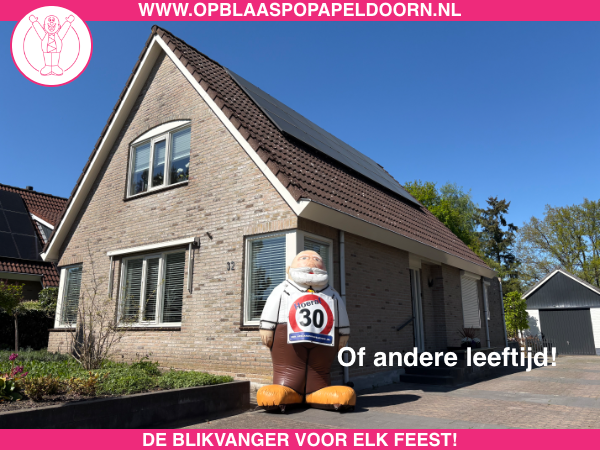 Pop met leeftijdsbord huren