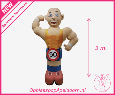 Opblaaspop huren 4 Abraham sportman NEW huren