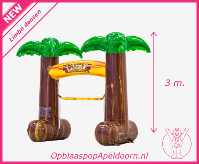 Opblaaspop huren 17 Limbo dansen NEW huren