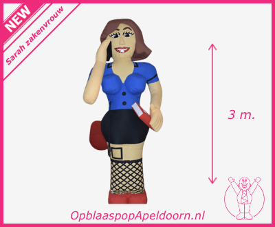 Opblaaspop huren 7 Sarah zakenvrouw NEW huren