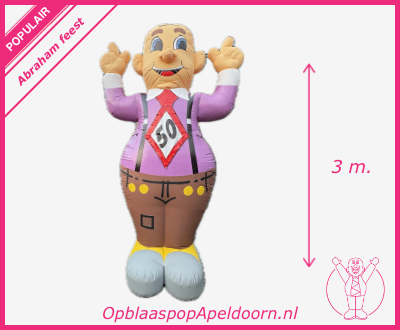 Abraham opblaasfiguur huren Apeldoorn